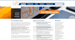 Desktop Screenshot of djv-nrw.de